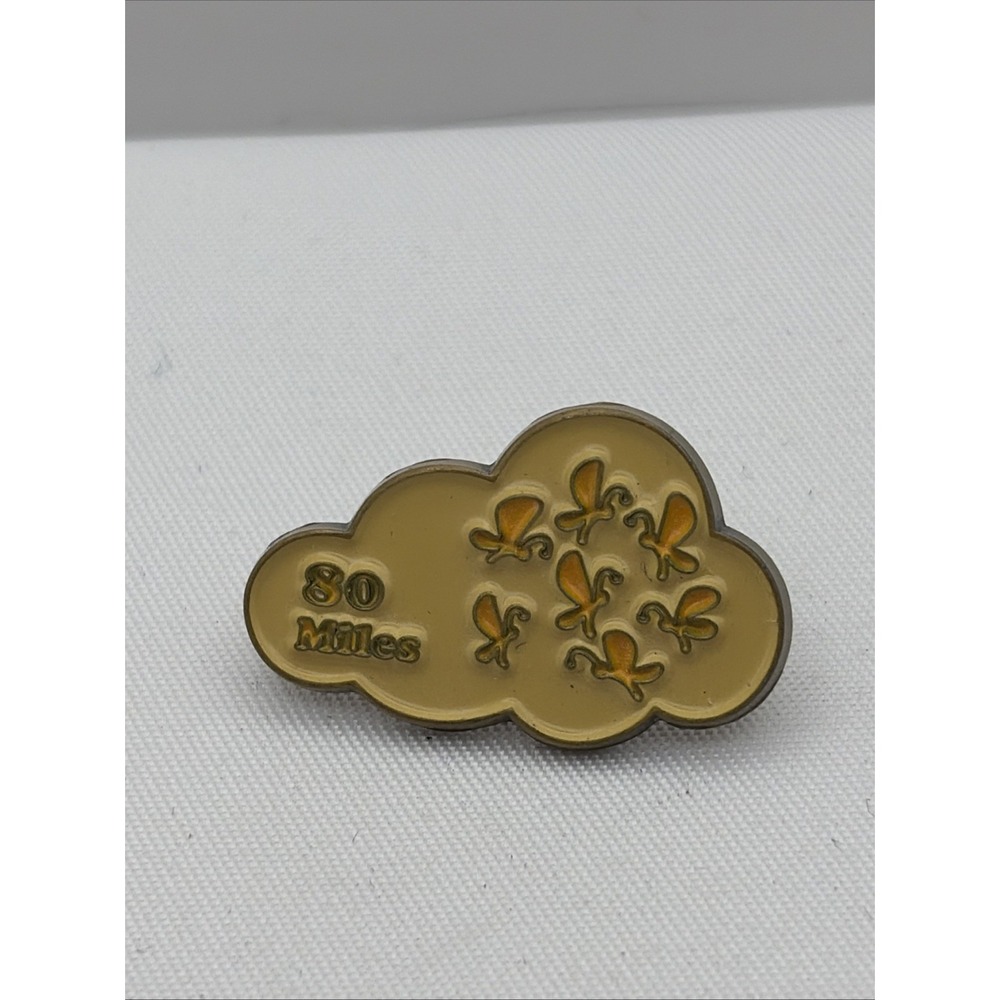 2022 My Little Pony Virtual Running Club 80 Miles Award Cloud Lapel Hat Pin